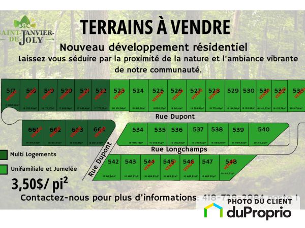 . rue Dupont, St-Janvier-De-Joly for sale