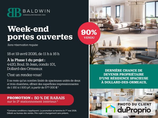 boulevard Saint-Jean, Dollard-Des-Ormeaux à vendre