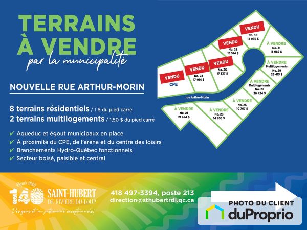 22-31, rue Arthur-Morin, St-Hubert-De-Rivière-Du-Loup à vendre