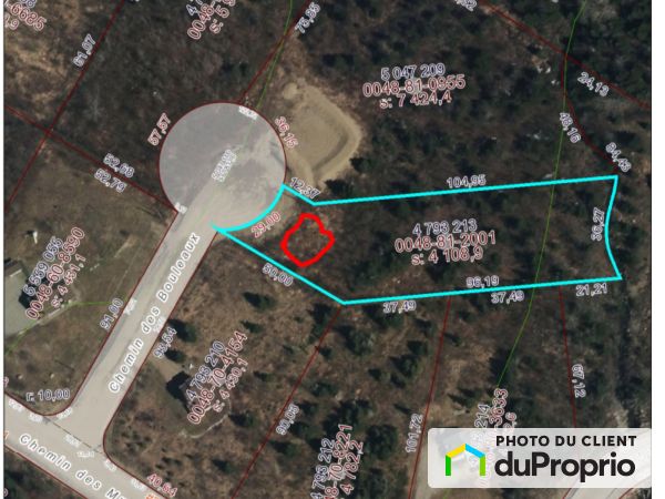 Aerial View -  chemin des Bouleaux, Petite-Rivière-St-François for sale