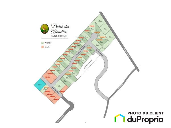 chemin des Alouettes, St-Jérôme (Bellefeuille) à vendre