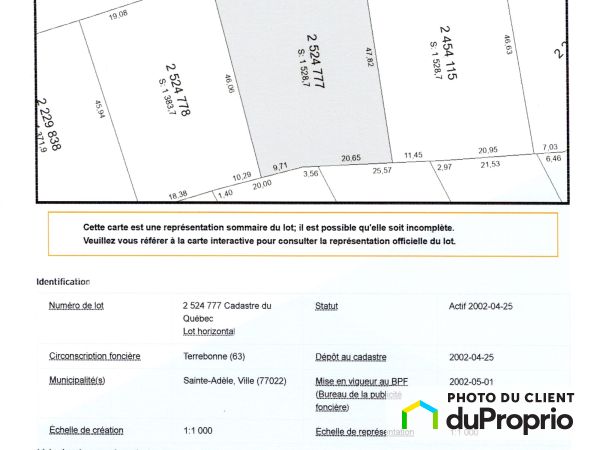  rue Morin, Ste-Adèle for sale