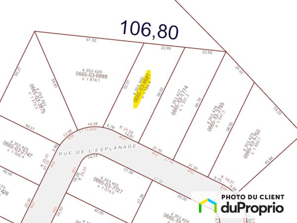Carte - 52, rue de l'Esplanade, St-Philémon à vendre