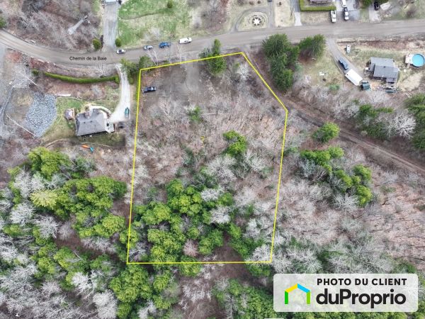 Vue aérienne - , Chemin de la Baie, St-Boniface à vendre