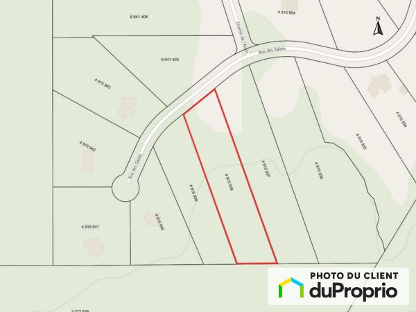Lot plan - 11 rue des Galets, Magog for sale