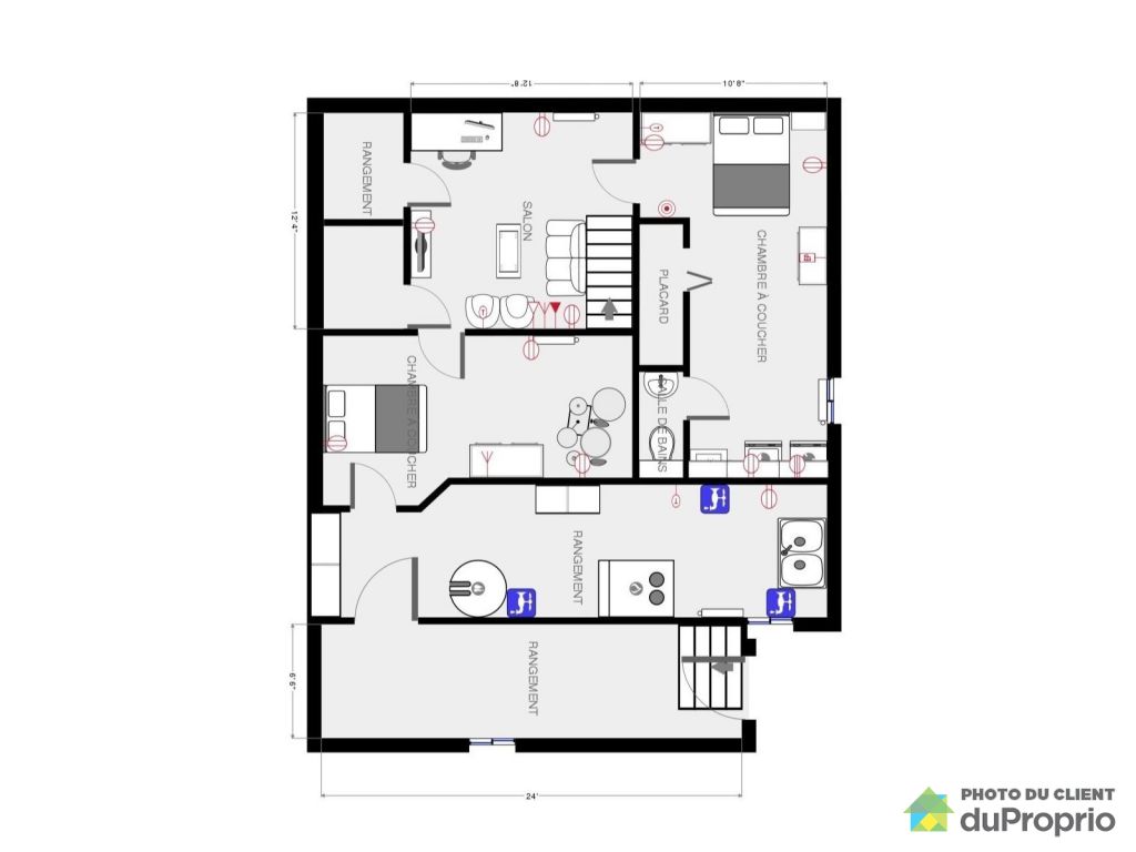 plan maison quadruplex