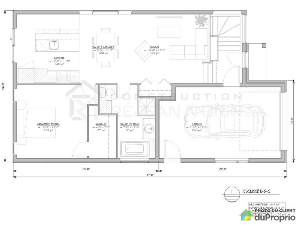 plan maison nicolas construction